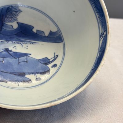 A Chinese blue and white 'Ba Xian Zhu Shou 八仙祝壽' bowl — foto 11