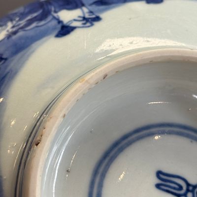 A Chinese blue and white 'Ba Xian Zhu Shou 八仙祝壽' bowl — foto 16