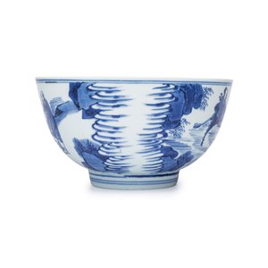 A Chinese blue and white 'Ba Xian Zhu Shou 八仙祝壽' bowl — foto 3