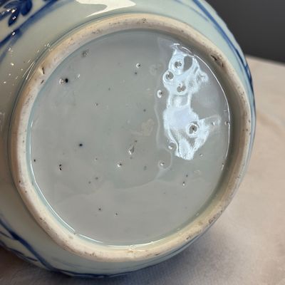 A Chinese blue and white 'Bird among Flowering Branches' bottle vase — photo 10