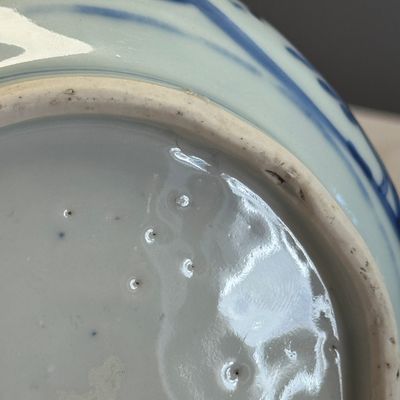 A Chinese blue and white 'Bird among Flowering Branches' bottle vase — photo 13