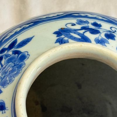 A Chinese blue and white 'Birds Among Flowers' vase — photo 14