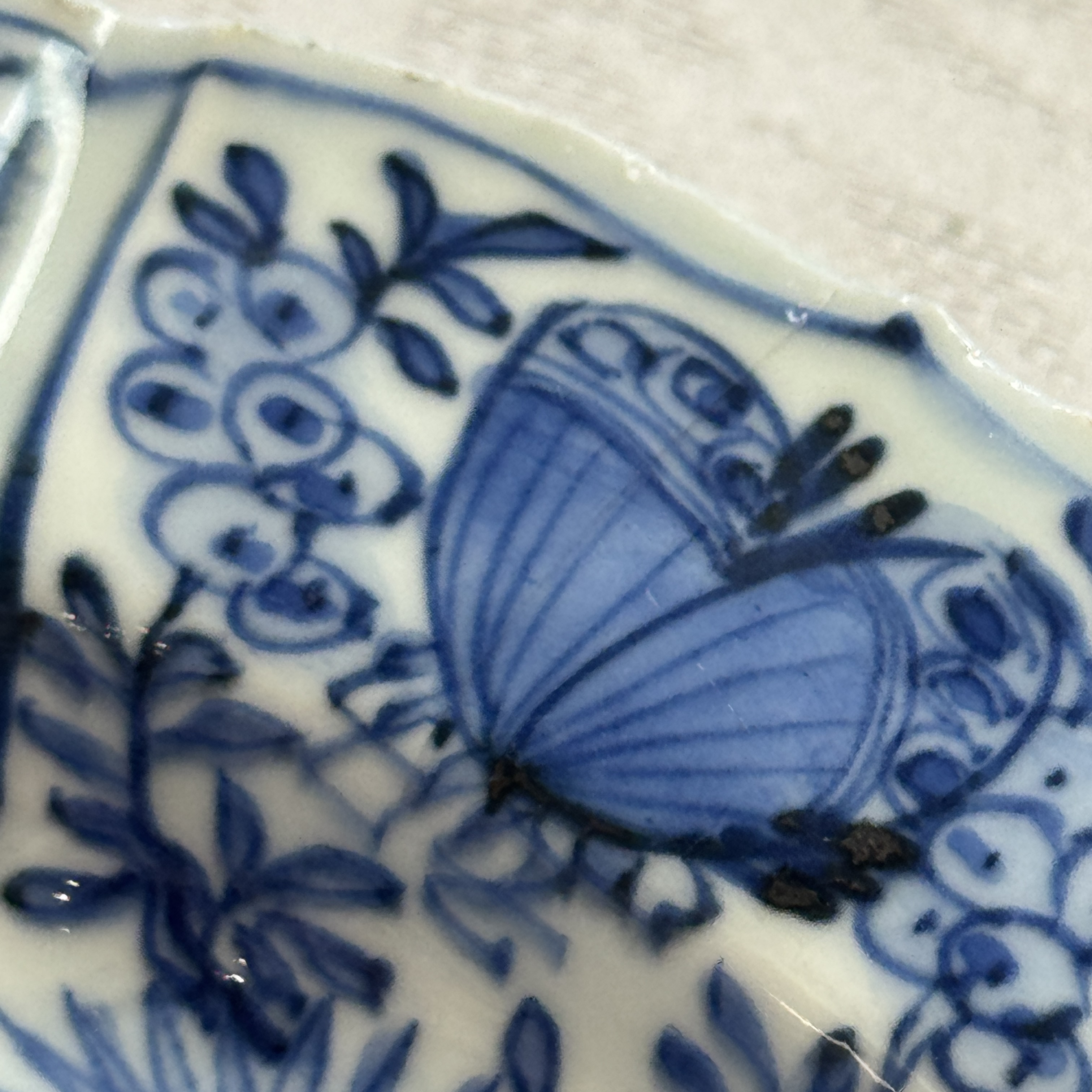 A Chinese blue and white 'Birds Beside the Water' plate — foto 23