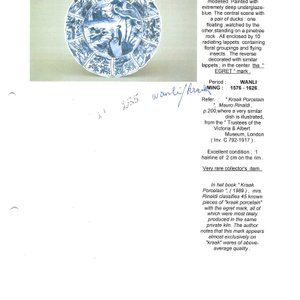 A Chinese blue and white 'Birds Beside the Water' plate — foto 4