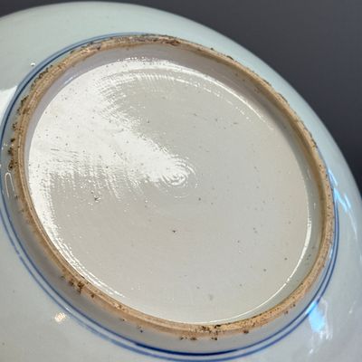 A  Chinese blue and white 'Birds among Blossoms' dish — photo 15