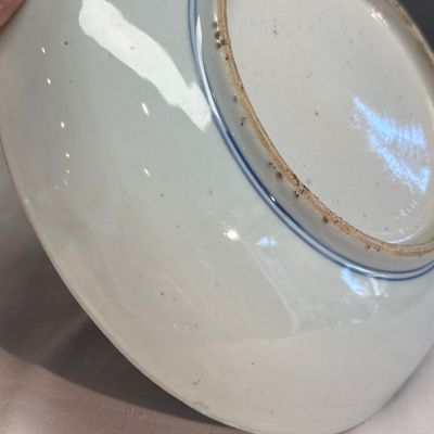 A  Chinese blue and white 'Birds among Blossoms' dish — photo 20