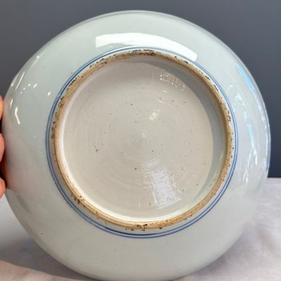 A  Chinese blue and white 'Birds among Blossoms' dish — photo 10