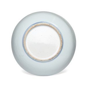 A  Chinese blue and white 'Birds among Blossoms' dish — photo 2