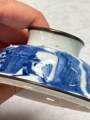 A Chinese blue and white 'Bleu de Hue' four-piece tea set — foto 15