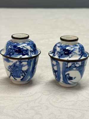 A Chinese blue and white 'Bleu de Hue' four-piece tea set — foto 23