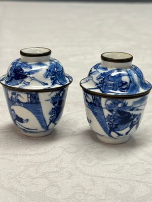 A Chinese blue and white 'Bleu de Hue' four-piece tea set — foto 24