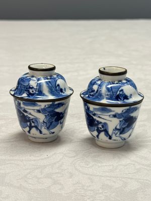 A Chinese blue and white 'Bleu de Hue' four-piece tea set — foto 25