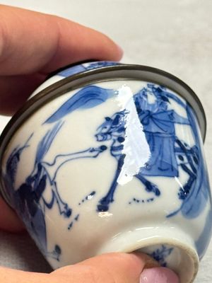 A Chinese blue and white 'Bleu de Hue' four-piece tea set — foto 27