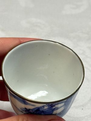A Chinese blue and white 'Bleu de Hue' four-piece tea set — foto 28