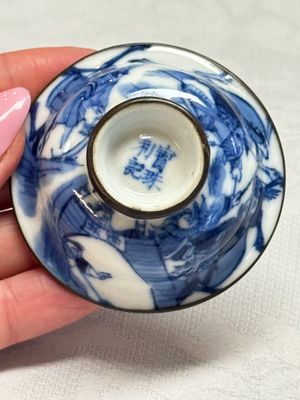 A Chinese blue and white 'Bleu de Hue' four-piece tea set — foto 30