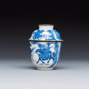 A Chinese blue and white 'Bleu de Hue' four-piece tea set — foto 6