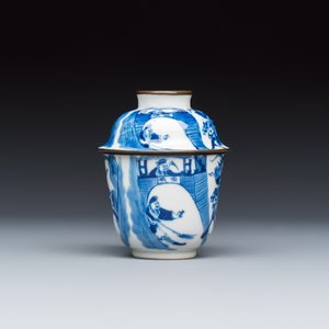 A Chinese blue and white 'Bleu de Hue' four-piece tea set — foto 7