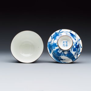 A Chinese blue and white 'Bleu de Hue' four-piece tea set — foto 8