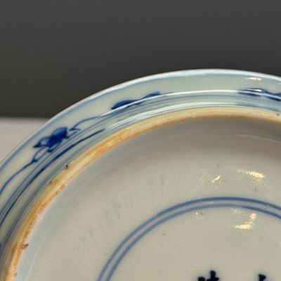  A Chinese blue and white 'Crane' saucer dish — 照片 16