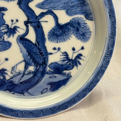  A Chinese blue and white 'Crane' saucer dish — 照片 5