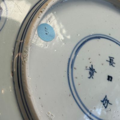 A Chinese blue and white 'Cranes and Flying Horses' dish — foto 21
