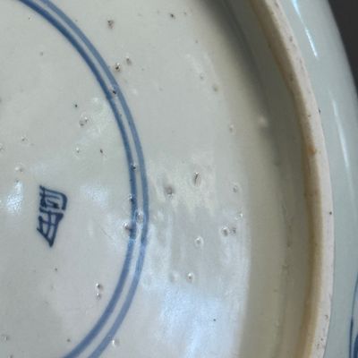 A Chinese blue and white 'Cranes and Flying Horses' dish — foto 23