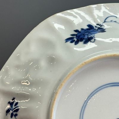 A Chinese blue and white 'Cuckoo in the House' plate — 照片 11