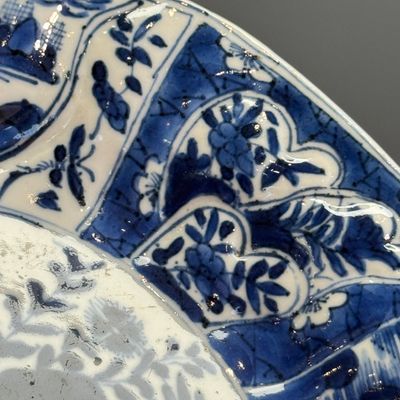 A Chinese blue and white 'Cuckoo in the House' plate — 照片 8