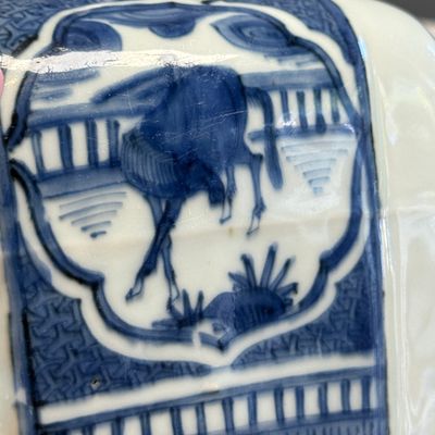 A Chinese blue and white 'Elephant' kendi  — 照片 8