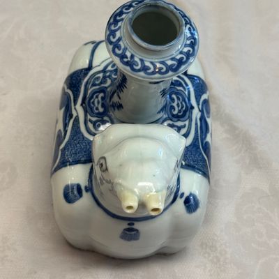 A Chinese blue and white 'Elephant' kendi  — 照片 10