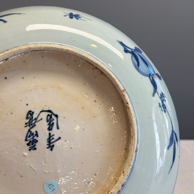 A Chinese blue and white 'Fish' dish — photo 10