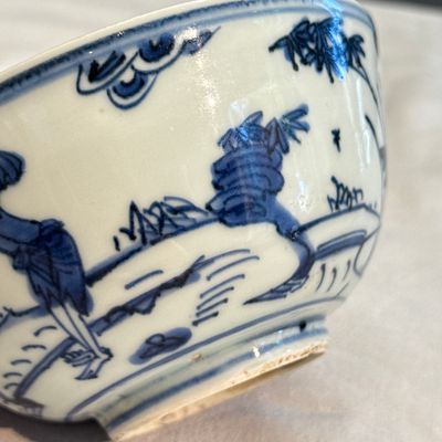 A Chinese blue and white 'Fishermen' bowl — foto 6