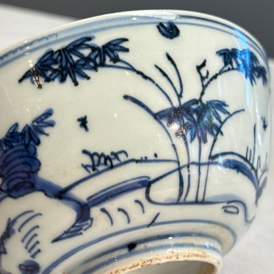 A Chinese blue and white 'Fishermen' bowl — foto 7