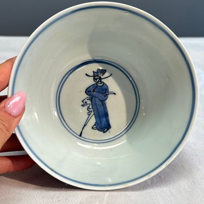 A Chinese blue and white 'Fishermen' bowl — foto 10