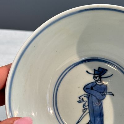 A Chinese blue and white 'Fishermen' bowl — foto 12