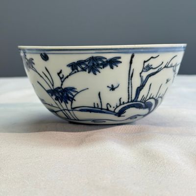 A Chinese blue and white 'Fishermen' bowl — foto 3