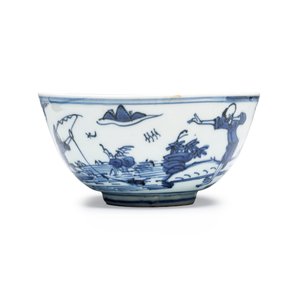 A Chinese blue and white 'Fishermen' bowl — foto 4