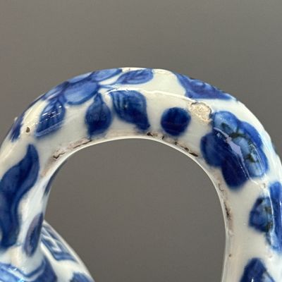 A Chinese blue and white 'Flowers and Auspicious Emblems' ewer — photo 10