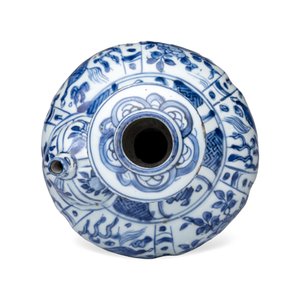 A Chinese blue and white 'Flying Horses' kendi — photo 6