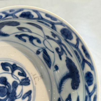 A Chinese blue and white 'Fu Shou Kang Ning 福壽康寧' bowl  — photo 9