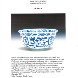 A Chinese blue and white 'Fu Shou Kang Ning 福壽康寧' bowl  — photo 8