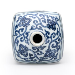 A Chinese blue and white 'Geese and Flowers' square flask — foto 9