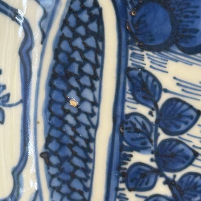 A Chinese blue and white 'Geese' dish — photo 11