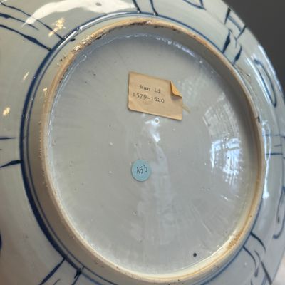 A Chinese blue and white 'Geese' dish — photo 17