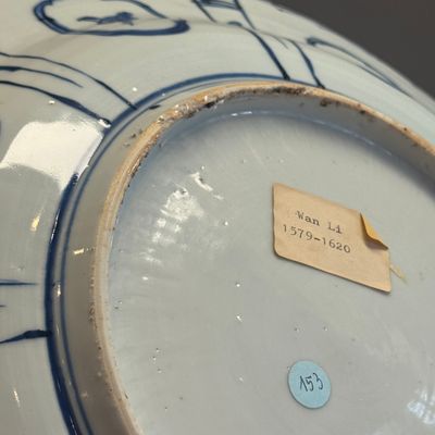 A Chinese blue and white 'Geese' dish — photo 20