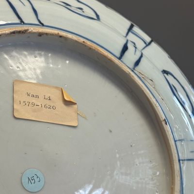 A Chinese blue and white 'Geese' dish — photo 21