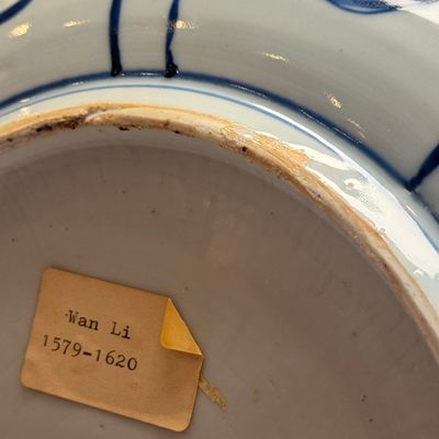 A Chinese blue and white 'Geese' dish — photo 23