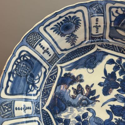 A Chinese blue and white 'Geese' dish — photo 3