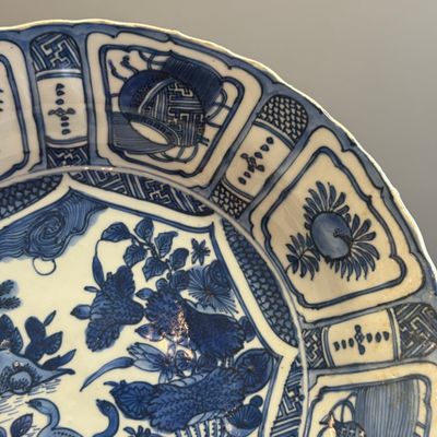 A Chinese blue and white 'Geese' dish — photo 4