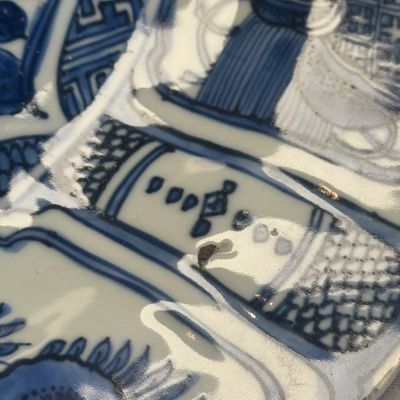 A Chinese blue and white 'Geese' dish — photo 7